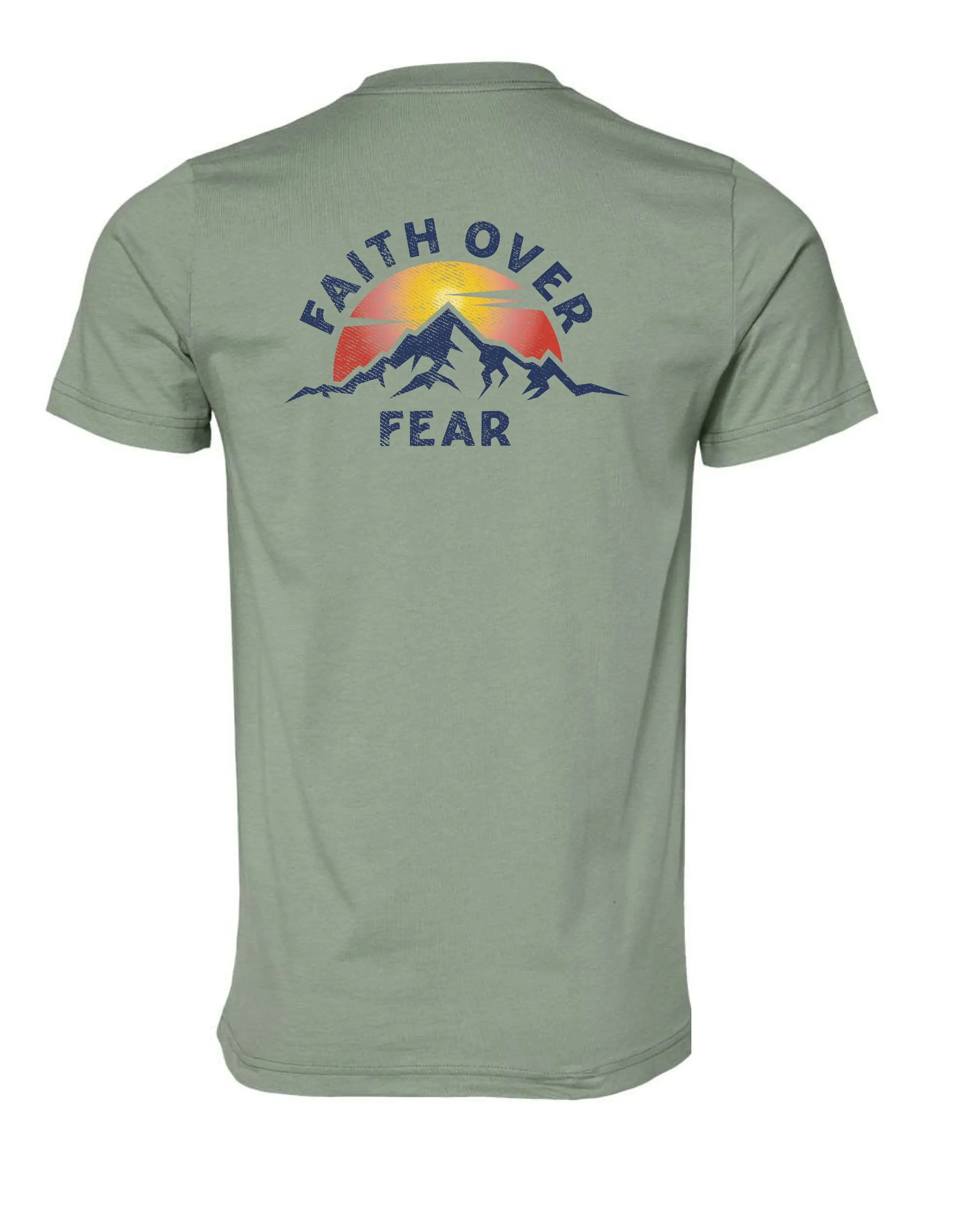 Faith Over Fear in Sage, back