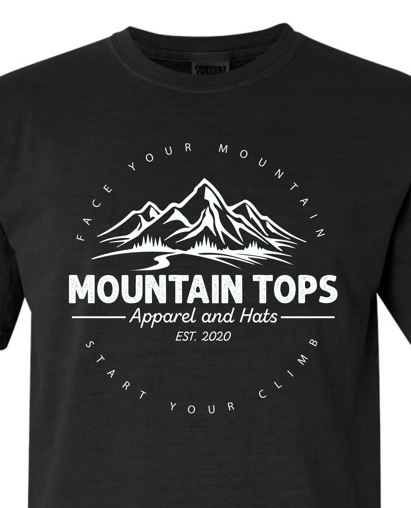 Traditional Logo in Black, print detail