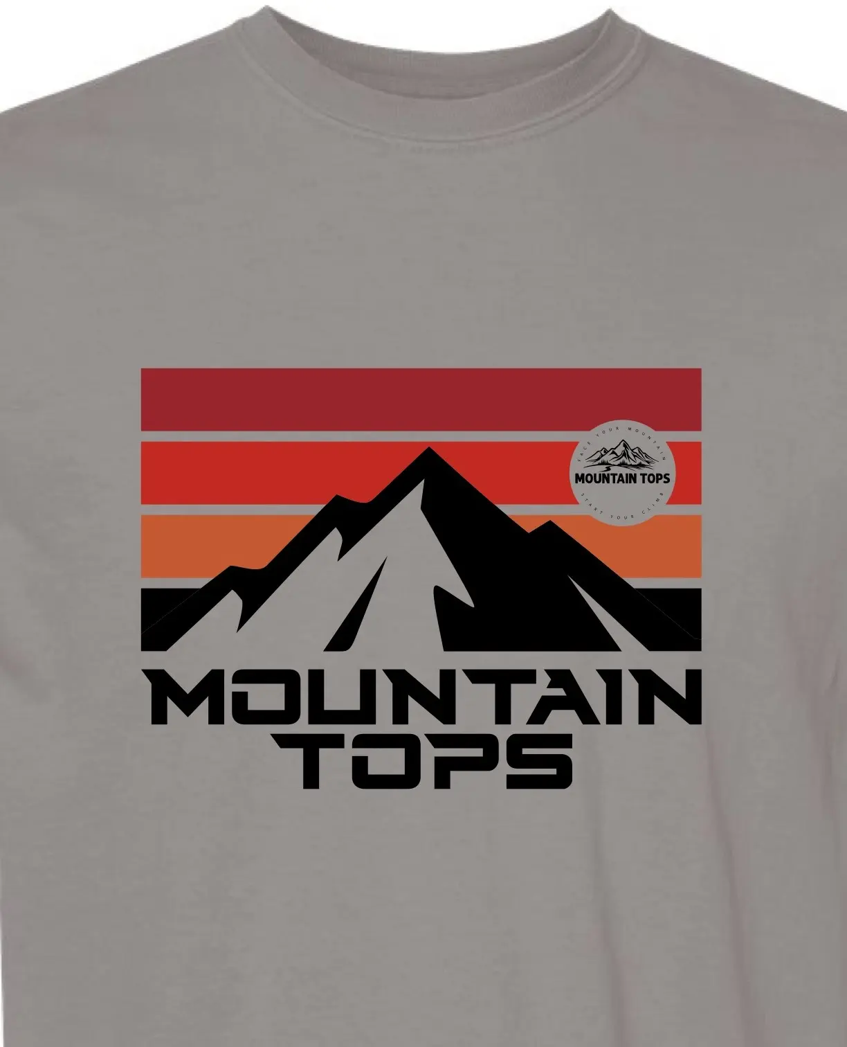 Mountain Tops UA in Grey, print detail