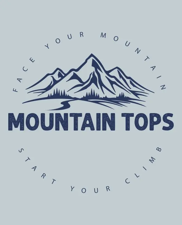 Start Your Climb in Chambray, front left chest