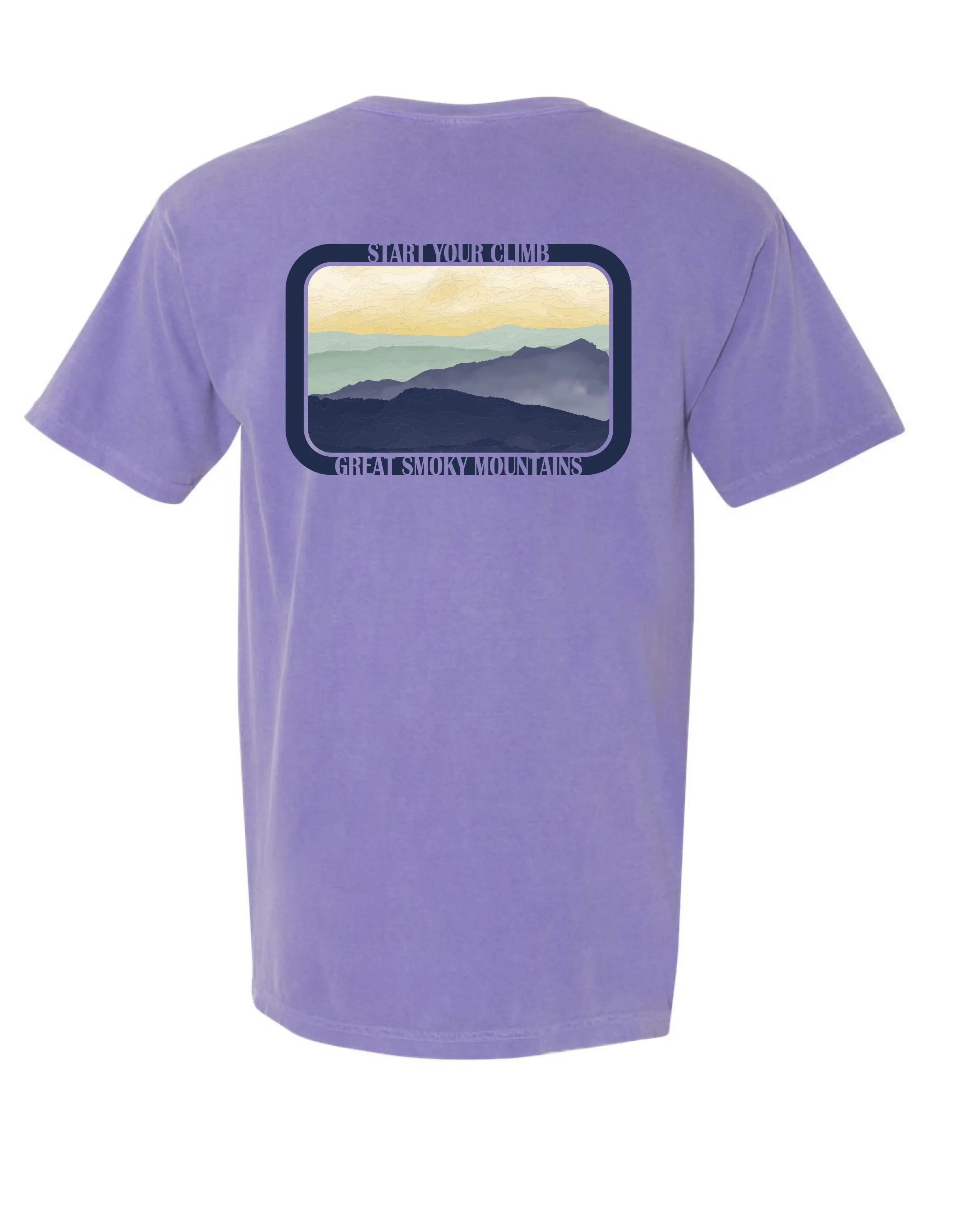 Start Your Climb in Violet, back